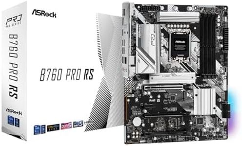 ASRock B760 Pro RS ATX Motherboard | Supports 14th/13th/12th Gen Intel | DDR5 7200+ (OC) | PCIe 5.0 | 2.5G LAN | 10+1+1 Power Phase | Front & Rear USB-C