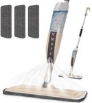 VMstr Spray Mop for Floor Cleaning,Microfiber Dust Mop with Sprayer with 3 pcs Washable Pads and 400ml Refillable Bottle,Beyoco Dry Wet Jet Mop for Kitchen Wood Floor Hardwood Laminate Ceramic Tiles