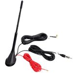 CAMWAY Car Aerial Antenna Mast DAB+ AM/FM Amplifier Booster 5m Long Cable Compatible For Car Radio Dab FM/AM Strong Signal Acceptance DAB Splitter Antenna