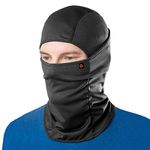 Le Gear Face Mask Pro+ for Bike, Ski, Cycling, Running, Hiking - Protects from Wind, Sun, Dust - 4 Way Stretch - #1 Rated Face Protection Mask (Black), Free Size, Pack of 1, for Men and Women