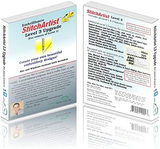 Embrilliance StitchArtist Upgrade Level 1 to Level 3 Digitizing Embroidery Software for MAC & PC