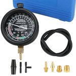 DASBET Car Vacuum and Fuel Pump Tester Gauge Kit, Fuel Pump and Vacuum Tester Gauge, Leak Carburetor Pressure Diagnostics