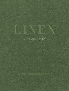 Vintage Green - Hard Cover Coffee Table Book, for Decor & Display | Linen Style Home Accent with Realistic Fabric Effect: Ideal for Decorative ... | Minimal Internal Layout (Fabric Accents)