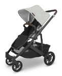 UPPAbaby CRUZ V2 Stroller - ANTHONY (White and Grey Chenille with Carbon Chassis)