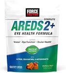 FORCE FACTOR AREDS2+ Eye Vitamins with Lutein & Zeaxanthin, AREDS 2 Formula to Support Macular Carotenoids, Eye Health Supplements for Adults to Support Vision, Tropical Punch Flavor, 60 Soft Chews