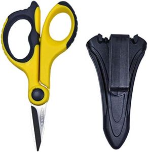 Miller KS-2 Fiber Optic Kevlar Scissors with Belt Loop Pouch, Easily Portable Utility Scissors for Working Electricians and Technicians, 6.0 Inches, 2.8 Ounces