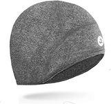 EMPIRELION Thermal Cycling Helmet Liner Skull Cap Cover Ears Running Beanie Hats Unisex (Grey Melange)