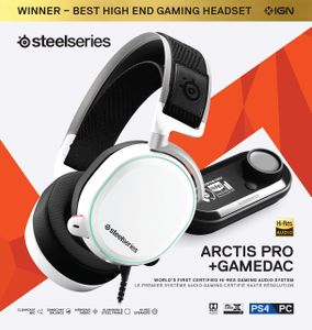 SteelSeries Arctis Pro GameDAC White – High-Res Gaming Headset