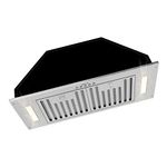 Akicon Range Hood Insert/Built-in 30 inch, Ultra Quiet Powerful Vent Hood with LED Lights, 3 Speeds 600 CFM, Stainless Steel