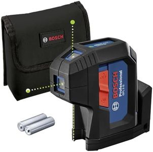 Bosch GPL 3 G Professional 3-Point Laser Measure, Green Laser, 30 M, IP65, Integrated Rotation Mount, 0.35 kg + 2 x 1.5 V LR6 battery (AA)