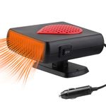 Car Heater,12V 150W Portable Auto Heater Anti-Fog,2 in 1 Cooling & Heating Fan Quickly Defrost Windshield Demister Window Defroster,Plug in Cigarette Lighter Defroster for Car Windscreen Windshield