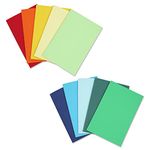 Quanerba 10 Pack A5 Notebooks Colorful Rainbow Kraft Cover Lined Pages 10 Colors, Notebooks Multipack for for Diary, Travelers, Students, Office, Memo, School - 60 Lined Pages/30 Sheets