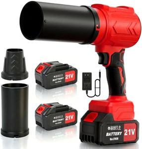 950000RPM Leaf Blower Cordless with 2 x 4.0Ah Batteries, 2 Extended Nozzles