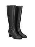 Delize Womens Knee Boots Black