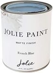 Jolie Paint – Chalk Finish for Furniture, Cabinets, and Décor, Green Wise Certified, No Priming or Sanding, French Blue [Baby Blue], 32 Ounces