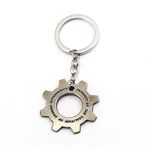 Key Chains - New Online Game Gears of War Keychain Gearwheel Ship Metal Sliver Key Chain Ring Holder Llaveros Chaveiro Men Women Gift Jewelry - by YPT - 1 PCs