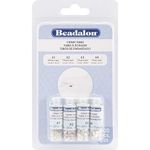 Beadalon Crimp Tubes Variety Pack Sizes 1, 2, 3 & 4 600/Pkg-Silver-Plated