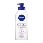 NIVEA Repair and Care Body Lotion for Dry Skin, 72-Hour Moisturizing Lotion for Extra Dry Skin, Fast-Absorbing, Non-Greasy Daily Body Moisturizer With Provitamin B5, 625mL