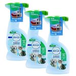 Topline Fabric Freshener Room Spray Bundle - Pack of 3 x 375ml Pet Fresh Scent Water-Based Formula Fabric Spray, Carpet Freshener Odour Eliminator with Card. Room Fresheners for Home Bulk Buy