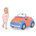 Glitter Girls GG51130C1Z Fifer with Convertible - Movable 36 cm Doll with Car, Doll Clothes, Accessories and Blonde Long Hair for Styling - Toy from 3 Years (9 Pieces), Colourful