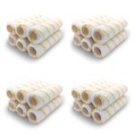 Voittozege 24 Pcs Paint Roller Covers 9 x 3/8 Inch Polyester Small Paint Roller Covers for Paint Roller for Painting Walls Ceilings,Home Painting Supplies(White, Yellow)