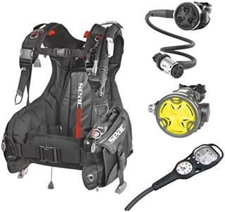 Seac Smart Screen, Scuba Diving Equipment Kit with BCD, Regulator, Octo, Dive Computer and Pressure Gauge