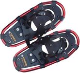 YANES Kid's Snowshoe RED, 17 INCH - 60 LBS Capacity with Carrybag and 3 Year Warranty