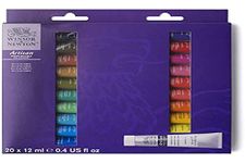 Winsor & Newton Artsan Water Mixable Oil Color Paint Set, 20x12ml