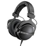 beyerdynamic DT 770 PRO, 250 Ohm, Closed Back, Over Ear, Wired Professional Studio Headphones, Audio Monitors, Audiophile, 3m Coiled Cable, Black with Limited Edition Black Velour Ear Pads