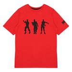 Fortnite Dance Moves Boys T-Shirt | Official Merchandise | PS4 PS5 Xbox PC Gamer Gifts, Tween Teen School Boys Gaming Top, Childrens Clothes, Kids Birthday Gift Idea,RED,146/152