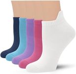 SERISIMPLE Viscose Bamboo No Show Sock Women Thin Low Cut Socks Mesh Breathable Athletic Sock 5 Pair (US, Alpha, Medium, Regular, Regular, Assorted)