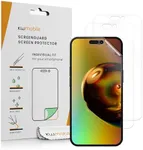 kwmobile Screen Protectors Compatible with Apple iPhone 16 Plus Screen Protector - 3X Ultra-Clear Transparent Phone Films