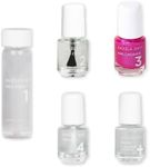 Dazzle Dry Mini Kit 4 Step System - Beloved - A bright hot pink shimmer with a subtle blue flash effect. Semi-sheer shimmer. (5 Piece Kit / 5 Manicures)