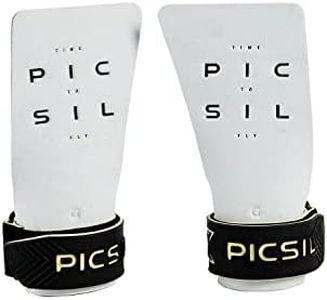 PICSIL Condor Cross Training Grips, No Hole Grips with Technical Fabric, Increased Protection and Comfort, Hand grips for Gymnastic, Pull ups, Weightlifting, Prevents Blisters and Tears, (G+, White)