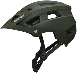Bike Helmet Men Women, Lightweight MTB Cycle Helmet with Detachable Visor, Adjustable Mountain Road Bicycle Helmet with Dial Fit, Safety Certified Cycling Helmet for Adult Youth