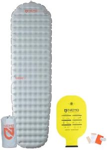 NEMO Equipment Tensor All-Season Ultralight Insulated Sleeping Pad - Regular Mummy (72" x 20) - Blade/Spicy Orange
