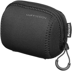 Hakuba KLP-LS7012BK Lens Case Luft Design Slim Fit Lens Pouch 70-120 Detachable Inner Cushion, Black