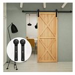 8.2FT/250cm Sliding Barn Door Hardware Kit Sliding Door Kit Closet Set for Single Barn Door