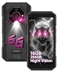 5G Rugged Phone, Ulefone Armor X32 Pro Unlocked Smartphone, MTK Dimensity 6300, 16+256GB, 64MP/25MP Night Vision, Android 14, Widevine L1, 5G WiFi Hotspot, 5.65” 90Hz, 5500mAh, NFC/GPS - Black