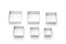 Fox Run 3609 Square Cookie Cutter Set, Stainless Steel, 6-Piece