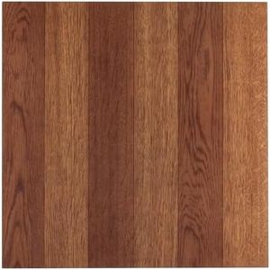 Tivoli Self Adhesive Vinyl Floor Tiles, 45 Tiles - 12" x 12", Medium Oak Plank-Look - Peel & Stick, DIY Flooring for Kitchen, Dining Room, Bedrooms, Basements & Bathrooms by Achim Home Decor