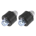 Motoforti 2 Set 10mm Motorcycle Chain Pulley Roller Slider Wheel Guide Black