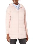 Amazon Essentials Women's Lightweight Water-Resistant Hooded Puffer Coat (Available in Plus Sizes), Light Pink, M