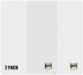 Kuyal Office Chair Mat for Carpet, 2 Pack 36x 48 Clear Heavy Duty Computer Chair Mat, Under Desk Protector Carpeted Floors Mat, Easy Chair Movement,Ship Flat