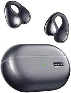 SOUNDPEATS PearlClip Pro Ear Clip Earbuds, Open-Ear Wireless Earphones Bluetooth 5.4 with Mic, IPX5 Waterproof, Clip On Headphones 24 Hours Playtime, APP Control for Running/Cycling/Fitness (Black)