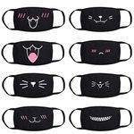 XCSSKG Cartoon Sweet Cat Pattern Mouth Face Protection Cotton Dust-proof Fashionable Cute Reusable Washable