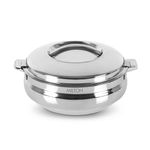 MILTON Sphere 1500 Stainless Steel Casserole, 1.69 Litre, Silver | Double Walled | PU Insulated | Hot & Cold | Food Grade | Easy to Lift Handle | Hygienic