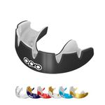 OPRO Instant Custom-Fit Mouthguard for Braces - Gum Shield Adult (Age 10+) - OPRO Mouth Guard Boxing and MMA, Easy Self-Fit Gum Shield Rugby and Hockey - Maximum Protection with Dental Warranty
