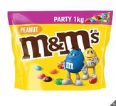 M&M Peanut Pouch | Milk Chocolate & Peanut Crisp Sugar Shell Party Pack | 1kg