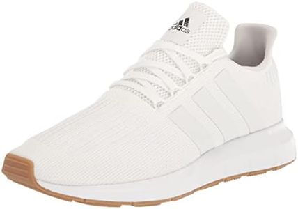 adidas Men's Swift Run Sneaker, White/White/Core Black, 12